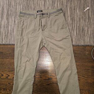 Express Chinos 365 Comfort Stretch+ Slim 31x30 (Olive Green)